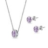 B. BRILLIANT Sterling Silver Amethyst 5mm Round Bezel-Set Solitaire Small