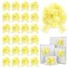 24 PCS Yellow Ribbon Bow for Gift Wrapping Pull Bows