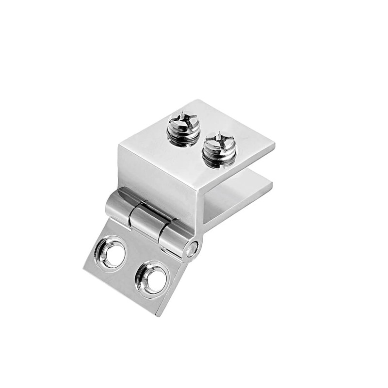 uxcell Glass Door Hinge - 0 Degree Cupboard Showcase Cabinet