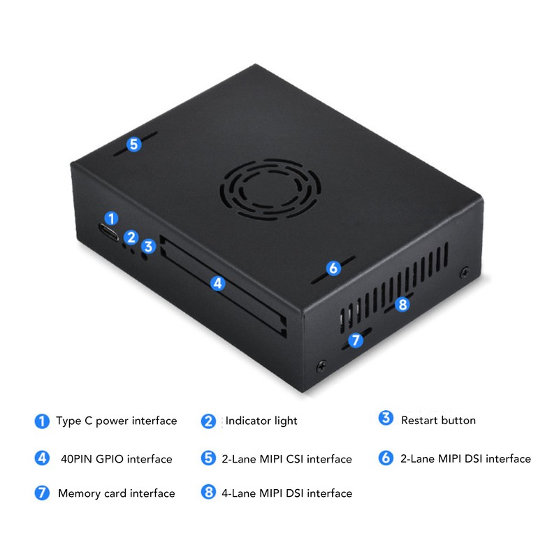 Metal Case with Cooling Fan IP30 Protection Better Heat Dissipation