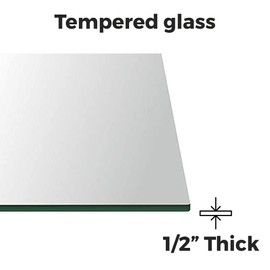 STONELITE FURNITURE Glass Table Tops (Rectangular, 24x48)