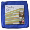 Quality Microfiber MFCB50 Cleaning Cloth, Blue, 50 Piece