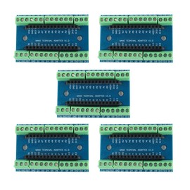 5pcs DEVMO Nano Screw Terminal Adapter Shield Expansion Board Nano V3.0 AVR ATMEGA328P-AU Module Compatible with Ar-duino