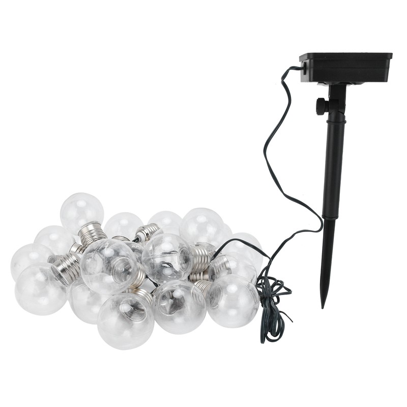 20LEDs G50 Solar Bulb Light String Outdoor Waterproof for Garden