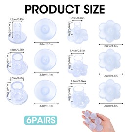 12 Pcs High Heel Protectors, Anti-Slip Clear Heel Caps for Grass, Wedding, Outdoor Events, Formal Occasions, Shiny Stiletto Heel, Repair Worn Tips Stoppers for Women, Brides, and Partygoers (3 Sizes)