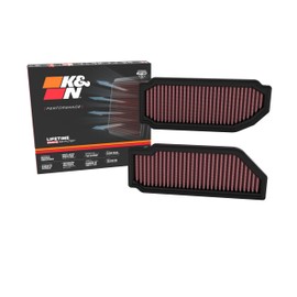 K&N Engine Air Filter: High Performance, Premium, Washable, Replacement Filter, Compatiable with 2022-2023Mercedes Benz SL55/SL63 AMG, 33-3181