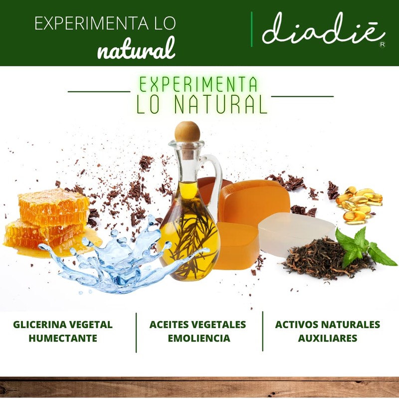 DIADIÉ Jabon para piel sensible, cara, manos. 2pack. Limpia e