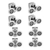 Holdfiturn 4Pcs Shower Door Rollers - Zinc Alloy Shower Door