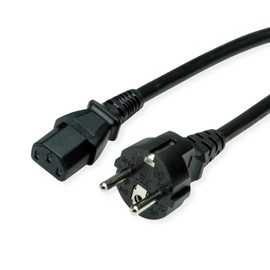 VALUE Power Cable CEE7/7 Straight + IEC-C13 Straight 1.8 m