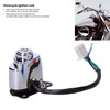 Motorcycle Ignition Switch Lock with 3 Colors Keys Fit for