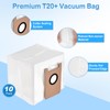 10 Pack T20+ Dust Bags Replacement Compatible with Airrobo T20+