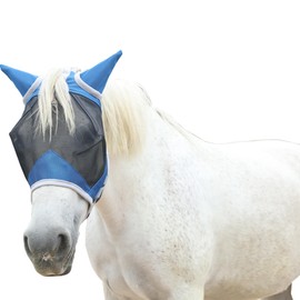 Gallopoff Fly Mask Horse, Horse Mask with Ears Protector Protection, Breathable Mesh