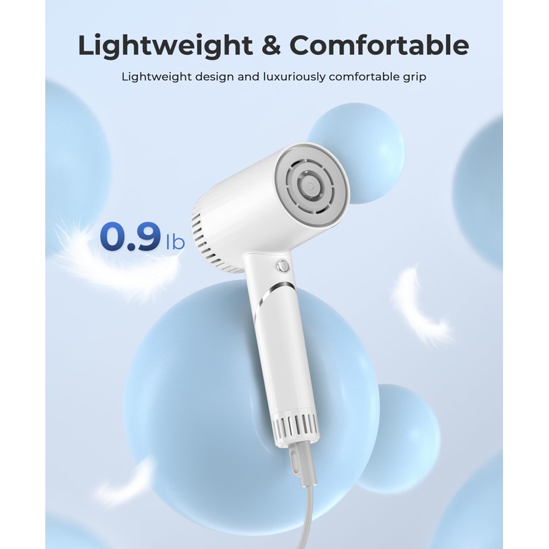 Colorsmoon Hair Dryer, 100,000 RPM High-Speed Blow Dryers for Women