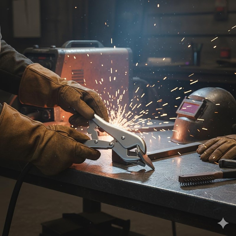 10-Inch Locking Sheet Metal Clamp – Heavy Duty Welding Grip