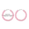 Acrylic Cute Candy Crystal Chips Wrapped Hoop Earrings Colorful Transparent