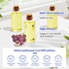 HIQILI 16 Fl Oz Organic Grapeseed Oil for Hair, for