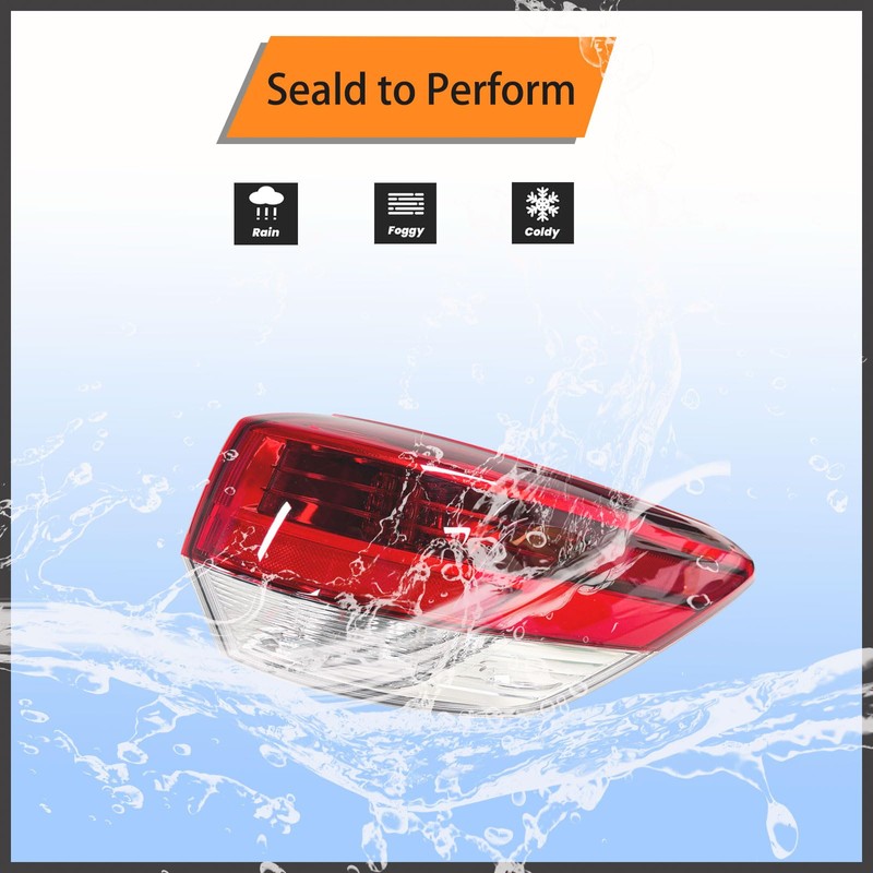 Outer Right Side LED Taillight Assembly For 2017-2019 Toyota Highlander
