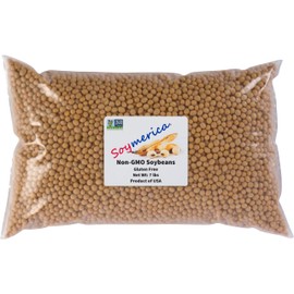 Soymerica Non-GMO Soybeans - 7 Lbs. Identity Preserved (IP). Great for Soy Milk and Tofu. 100% Product of USA. Non-GMO Project Verified