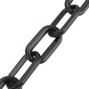 MANCHAP 164 Ft Black Plastic Chain Links, Plastic Barrier Chain,