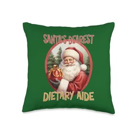 DIETARY AIDE Gifts Dietary Aide Christmas Holiday Love Xmas Throw Pillow, 16x16, Multicolor
