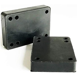 HEAVEN 0.6 inch (14 mm) Riser Pads, Black, Set of 2, Thickness 0.6 inches (14 mm), Long Skateboard, Surf Skating, Ron Skates