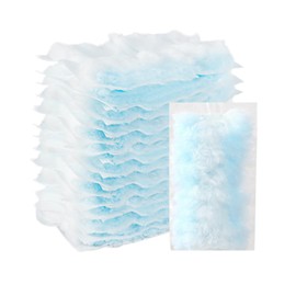 Pack of 15 Duster Replacement Head, Electrostatic Duster Replacement Head, Dust Collector Refill, Suitable for Furniture, Cars, Blankets (Blue and White) (15 cm)