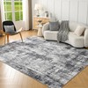INGEROOM Washable Rug - 6x9 Area Rugs Abstract Soft Machine