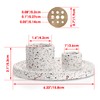 JUXYES White Terrazzo Stone Incense Burner Holder, Marble Stone Sage