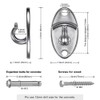 SELEWARE 3 Pack Heavy Duty Stainless Steel Wall Anchors for