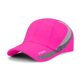 DENISH Gorra Deportiva Sport Impermeable. Cachucha con Broche Ajustable para Hombre y Mujer de Material Premium para Hacer Ejercicio, Caminar, Running, Actividades al Aire Libre (Rosa)