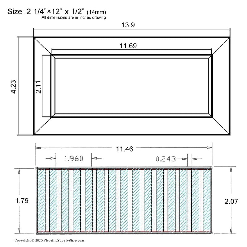 Chameleon Floor Vent Registers - Match Any Floor Tile, Hardwood