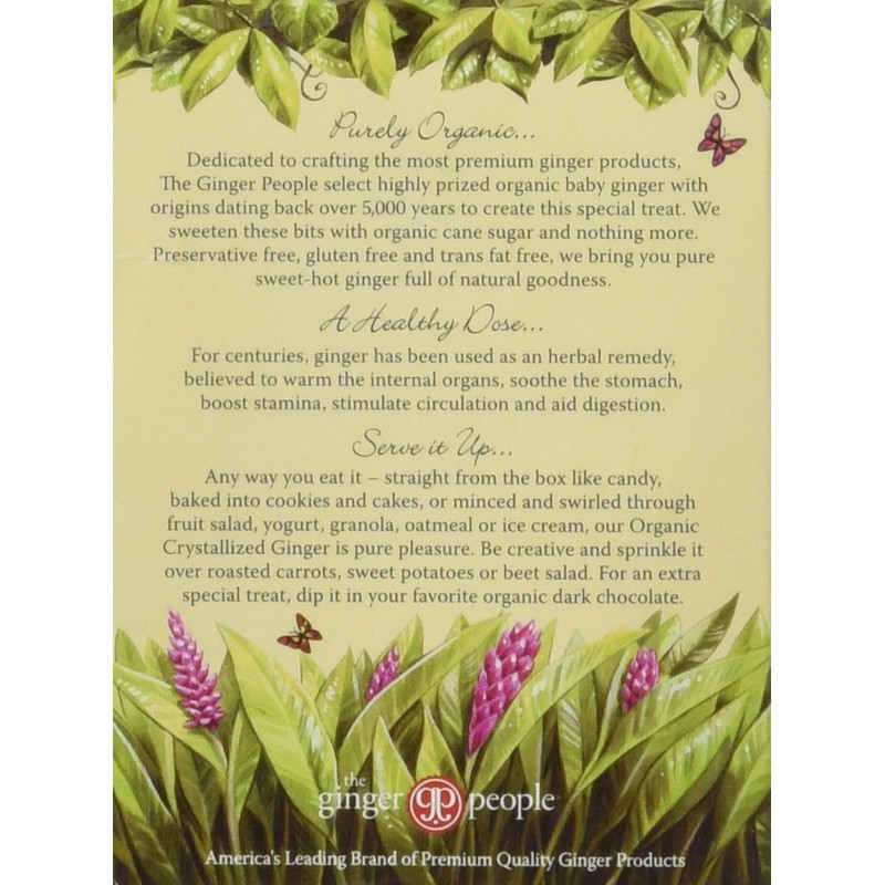 Ginger People Organic Crystallized Ginger Box -- 4 oz Each