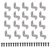 Performore 20 Pack Z Tabletop Fasteners with Black Set of