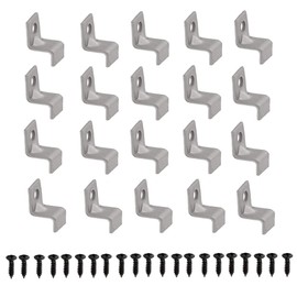 Performore 20 Pack Z Tabletop Fasteners with Black Set of Screws, Heavy Duty Z Table Top Fasteners Solid Steel - 20 Packs (Include 20 Clips and 20 Screws)