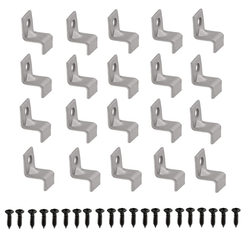 Performore 20 Pack Z Tabletop Fasteners with Black Set of