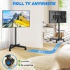 Rfiver Mobile TV Cart Rolling TV Stand for 23-65 Inch