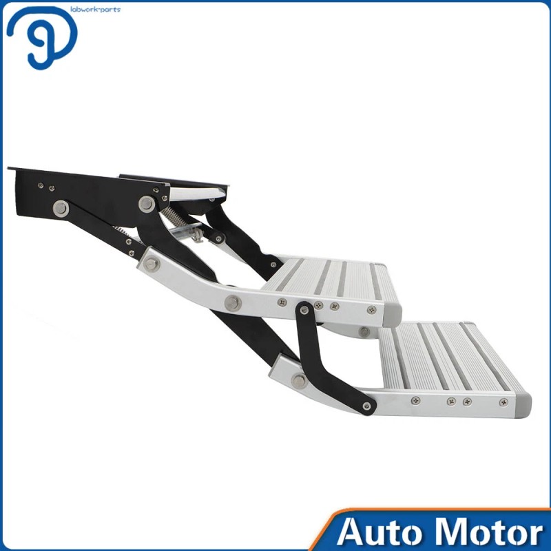 labwork RV Camper Steps Stair Anti-Slip Aluminum 2 Step Pull