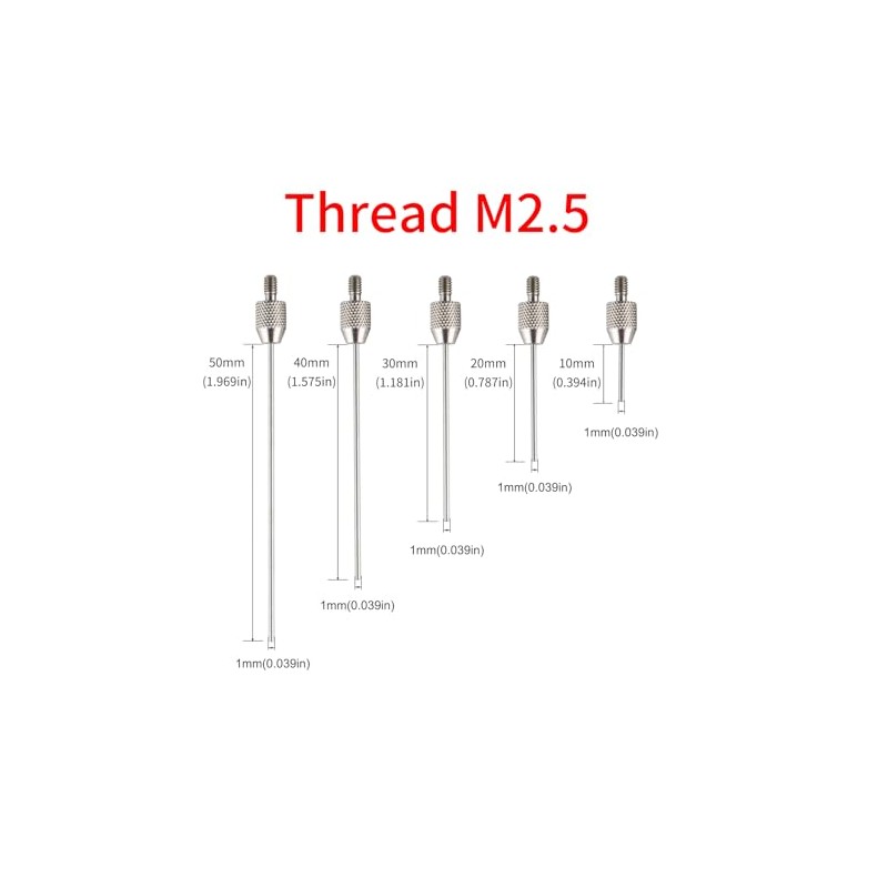 Needle Point Contact Points Diameter 1mm/1.5mm Set for Dial Digital