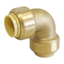 SOMATHERM FOR YOU - Angle made of same brass with clip closure for copper, per or multilayer pipes, diameter 16