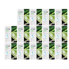 BEAUTY29 Hyaluronic Aqua Plus Essence Full Face Facial Sheet Mask 14 Sheets - 2 WEEKS SET (ALOE - 14 pack)