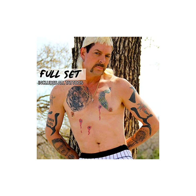 Tiger King Temporary Tattoo Set (FULL Set)