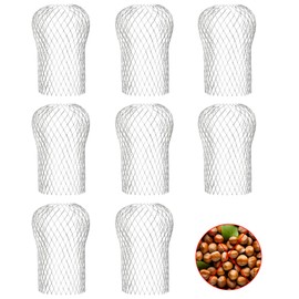 CONLI 8 Pack Aluminum Mesh Gutter Guard, Expandable Downspout Filter Gutter Downspout Guard Protectors for Preventing Blockage from Leaves and Debris