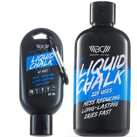 WARM BODY COLD MIND Premium Liquid Chalk for Weight Lifting - Hand Grip for Cross Training, Climbing, Gymnastics, Weightlifting, Powerlifting, Deadlift, Pole Dancing (250+50ml)