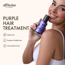 Lavender PURPLE HAIR TREATMENT OIL of Lavender Weightless Oil Spray, for All SCALP & Hair, Paraben-Free, Sulfated-Surfactants Free, 3.38 Fl Oz