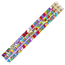 Musgrave Pencil Co Birthday Supreme Motivational/Fun Pencils School Supplies