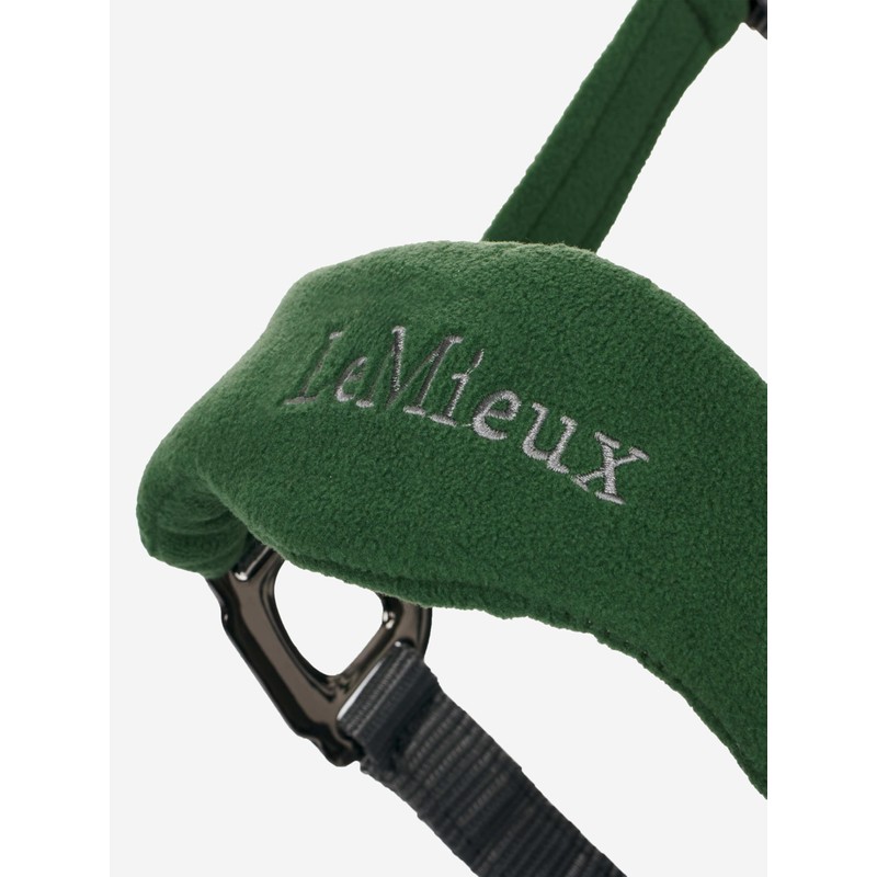 LeMieux Vogue Fleece Headcollar with Lead Rope in Hunter Green