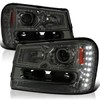 Spec-D Tuning Smoke Lens Projector Headlights w/LED Compatible with 2002-2009
