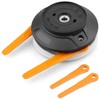 Hulyxayfave 28-2 Replacement Mowing Head with 2 Plastic Blades Fit