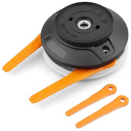 Hulyxayfave 28-2 Replacement Mowing Head with 2 Plastic Blades Fit for Stihl FS 70, FS 89, FS 91, FS 94 FSA 130, FSA 200R, Heavy Grass Mowing Head, Replacement 4002-820-2300 4002 820 2300