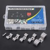 Glarks 50Pcs 5/16" 3/8" 1/2'' 5/8" 1" Stainless Steel Double